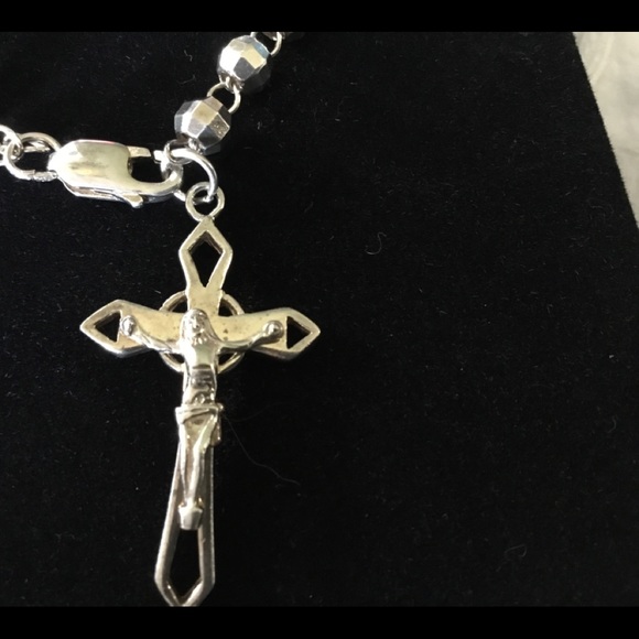 **GIFTED** Silver Rosary Bracelet - Picture 2 of 5